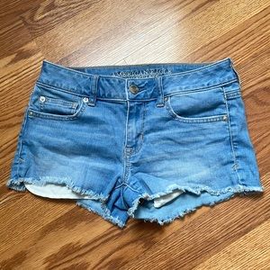 Cut-Off Denim Shorts